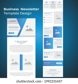 Responsive email templates Mailchimp email marketing landing page template design