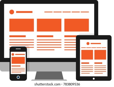 Responsive flat icon