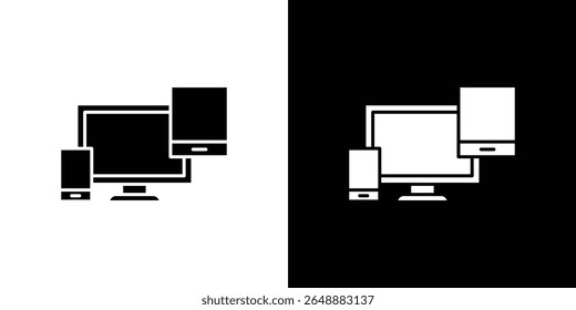 Responsive icon of a flat style vector