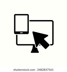 responsive icon, isolated glyph icon theme ecommerce