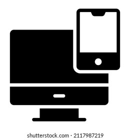 responsive Icon. User interface Vector Illustration, As a Simple Vector Sign and Trendy Symbol in Line Art Style, for Design and Websites, or Mobile Apps,