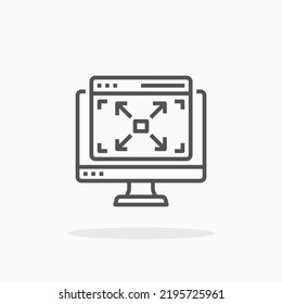 Responsive line icon. Editable stroke and pixel perfect. Can be used for digital product, presentation, print design and more.