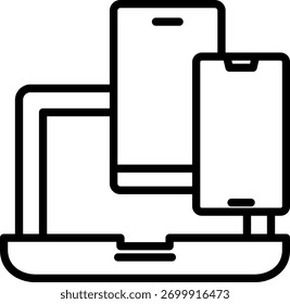 responsive lineal icon vector for illustration with isolated. suitable for design, icon, logo, app