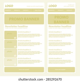 Responsive newsletter template for business or non-profit organization
