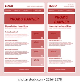Responsive newsletter template for business or non-profit organization