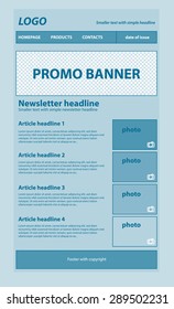 Responsive newsletter template for business or non-profit organization