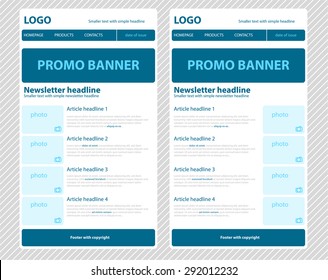 Responsive newsletter template for business or non-profit organization
