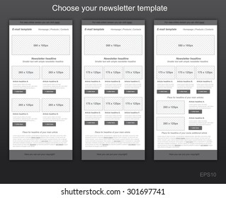 Responsive newsletter template for business or non-profit organization