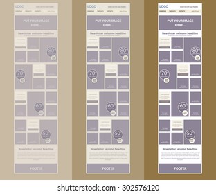 responsive newsletter template for business or non-profit organization