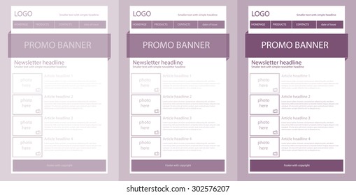 responsive newsletter template for business or non-profit organization