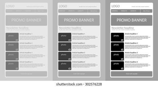 responsive newsletter template for business or non-profit organization