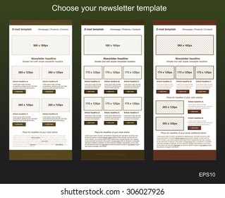 responsive newsletter template for business or non-profit organization