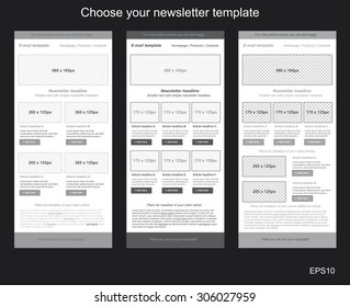 responsive newsletter template for business or non-profit organization