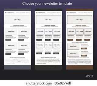 responsive newsletter template for business or non-profit organization