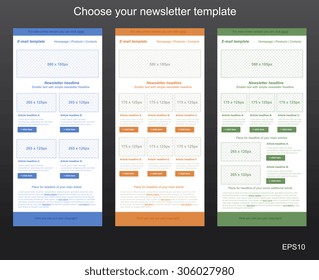 responsive newsletter template for business or non-profit organization