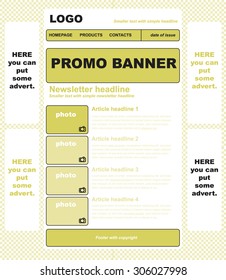 responsive newsletter template for business or non-profit organization