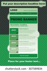 responsive newsletter template for business or non-profit organization