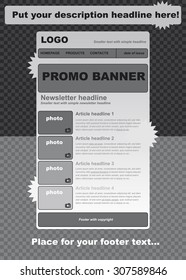 responsive newsletter template for business or non-profit organization