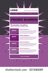 responsive newsletter template for business or non-profit organization