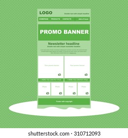 responsive newsletter template for business or non-profit organization