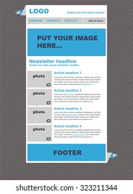responsive newsletter template for business or non-profit organization