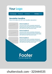 Responsive newsletter template for business or non-profit organization