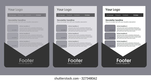 Responsive newsletter template for business or non-profit organization