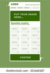 responsive newsletter template for business or non-profit organization