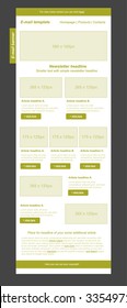responsive newsletter template for business or non-profit organization