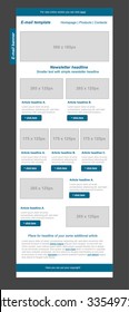 responsive newsletter template for business or non-profit organization