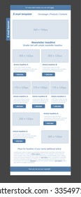 responsive newsletter template for business or non-profit organization