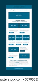 responsive newsletter template for business or non-profit organization