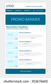 responsive newsletter template for business or non-profit organization