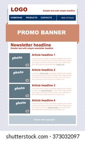 responsive newsletter template for business or non-profit organization
