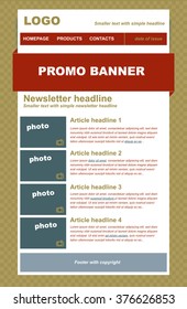 responsive newsletter template for business or non-profit organization