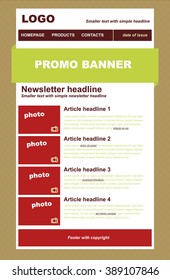 responsive newsletter template for business or non-profit organization