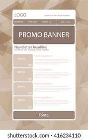 responsive newsletter template for business or non-profit organization
