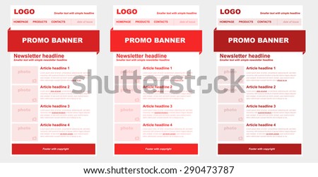 responsive newsletter template business nonprofit organization stock