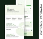 Responsive One-Page Business Website Template Modern Newsletter Design with Email Marketing Capabilities