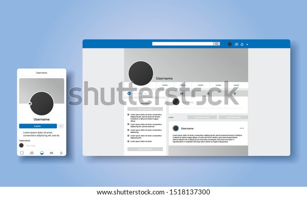Facebook Profile Page Template from image.shutterstock.com