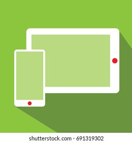 Responsive screen. Flat design. Vector illustration.