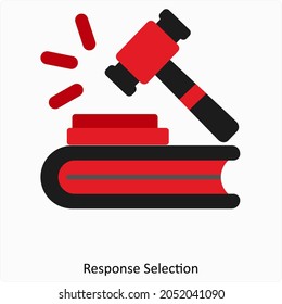 Responsive Selection or Judge Icon Concept