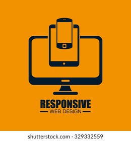 Responsive and technology  design, vector illustration eps 10 graphic