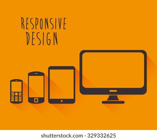 Responsive and technology  design, vector illustration eps 10 graphic