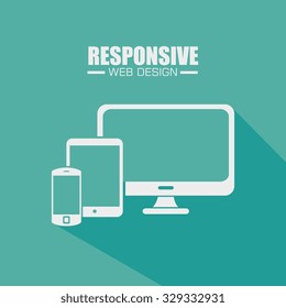 Responsive and technology  design, vector illustration eps 10 graphic