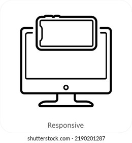 Responsive And Technology Icon Concept