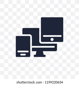 Responsive transparent icon. Responsive symbol design from SEO collection. Simple element vector illustration on transparent background.