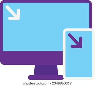 responsive Vector Flat Icon Illustration