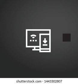 Responsive vector icon. Responsive concept stroke symbol design. Thin graphic elements vector illustration, outline pattern for your web site design, logo, UI. EPS 10.