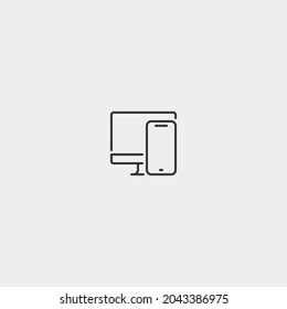 Responsive vector icon illustration sign